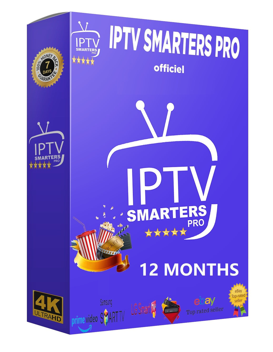 IPTV - IPTV SMARTERS PRO - SMARTERS ప్లేయర్ లైట్ - సబ్‌స్క్రిప్షన్ 12 నెలలు