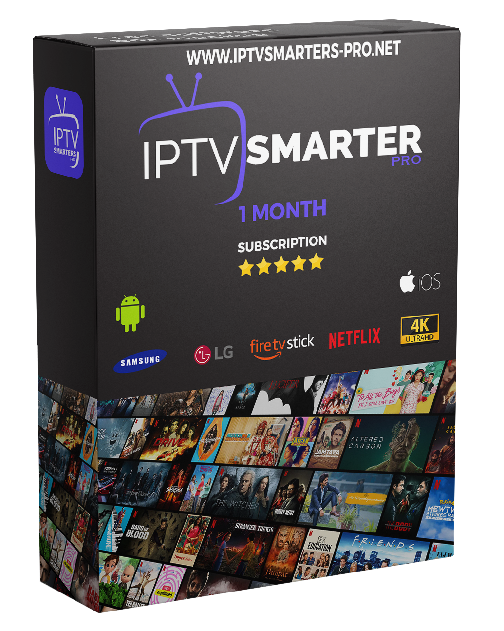 Subscription 1 Month IPTV SMARTERS PRO / ABONNEMENT SMARTERS PLAYER LITE 1 MOI